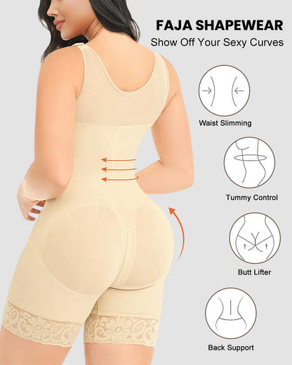 Double Compression Tummy Control Shapewear With Bra