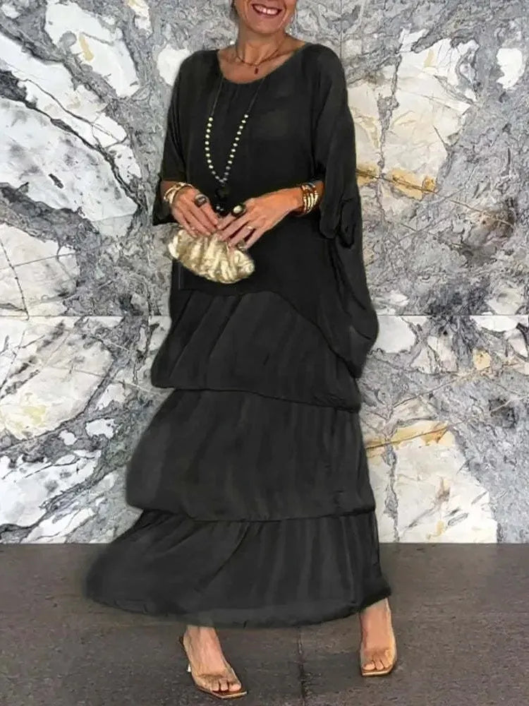 🎁Hot Sale 49% OFF✨ Timeless Elegance – Designer Flowy Dress