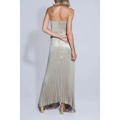 Black Tie Strapless Gown