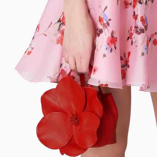 Floral PU Leather Handbag