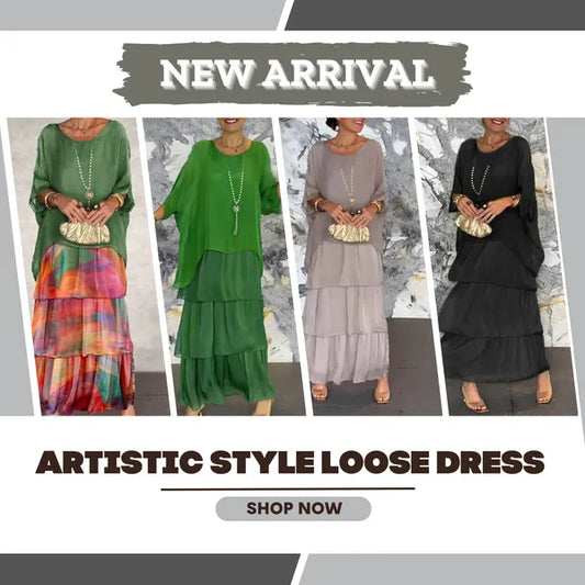 🎁Hot Sale 49% OFF✨ Timeless Elegance – Designer Flowy Dress
